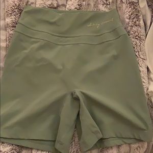 Gymshark x Whitney Simmons short, moss green, S
